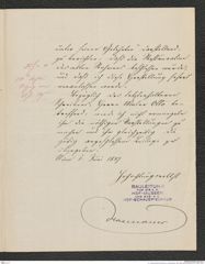 k.k. naturhistorisches Hofmuseum, Intendanzakten 1885-1896 (Hauer), Aktenzahl Z.217.a/1887, Seite 3